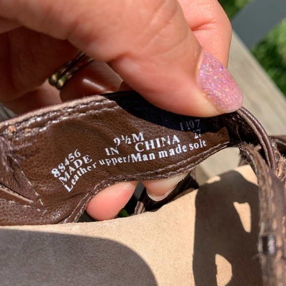 Clarks leather wedge sandals - Picture 8 of 8